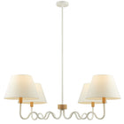 Modway Sunlit Squiggle 4-Arm Pendant Light - Natural/White-Requires Four E26 25W Bulbs (Not Included)