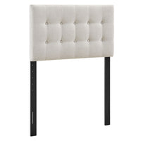 Modway Emily Fabric Upholstered Twin Size Headboard - Linen-Premium Linen-Like Fabric