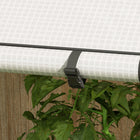 Outsunny Mini Greenhouse with 4 Wire Shelves- Zipped roll-up door for easy access
 