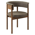 Modway Clea Curved Upholstered Dining Chairs - Taupe - 2 Pack-Assembly Required