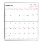 Brownline 2027-2028 24-Month Monthly Pocket Planner with Stitched Binding - 6-1/2" x 3-1/2" - Assorted-Space for notes