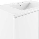 Modway Bryn 30" Wall-Mount Bathroom Vanity - White-Assembly Required