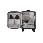 Bugatti Amsterdam 2-Piece Softside Luggage Set - Navy-Reinforced top handle and side handle (Side handle not included in carry-on luggage)