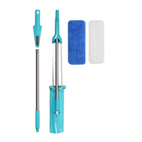 Fellini Easy Flat Mop-Thanks to the new design of the Fellini mop, everything is easier. You simply push the mop stick down to make the roller slide over the mop and wring it out. Then you’re all set!