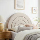 Modway Solana Arched Performance Velvet Twin Headboard - Almond-Arch-Shaped Headboard