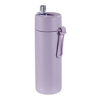 Gry Mattr Fitness Water Bottle with Straw Lid - 700 ml - Lilac-Stainless steel interior helps keep beverages cold