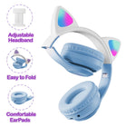 MyBat Pro Katchy Kitty Wireless Headset - Blue-With an operation distance of up to 10 meters and a rechargeable 400mAh lithium battery, it provides approximately 7 hours of music playback or talk time