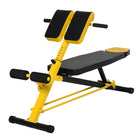 Soozier Adjustable Weight Bench - Black and Yellow-Doubles as an AB bench and a dumbbell bench 