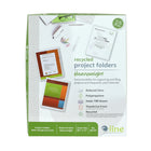 C-Line Recycled Poly Project Folders - Clear - Reduced Glare - 11" x 8-1/2" - 3 Packs of 25-Sealed on two sides, each folder is made for easy loading and access