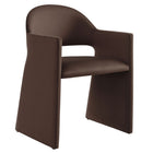 Modway Talia Performance Velvet Dining Armchair - Chocolate Brown-Stain-Resistant Performance Velvet