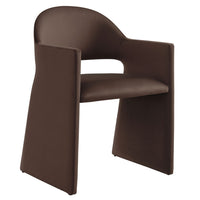 Modway Talia Performance Velvet Dining Armchair - Chocolate Brown-Stain-Resistant Performance Velvet