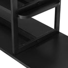 Manhattan Comfort Celine 70.86" Modern Console Table - Black-Legs Made of Carbon Steel with Black Finish for Fashion and Durability