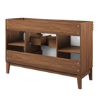 Modway Render 48" Single Sink Compatible Bathroom Vanity Cabinet - White/Walnut-Sink Basin and Fixtures Not Included