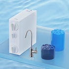 iSpring RO500-BN NSF Certified 500 GPD Tankless Reverse Osmosis Water Filtration System-Superb Filtration Performance: The RO500AK-BN RO water filter features a powerful 3-stage filtration process. It begins with a 2-in-1 composite sediment and carbon block filter to effectively reduce rust, sand, chlorine, and other particles. The advanced RO membrane removes up to 99% of over 1,000 harmful contaminants, including 98% of lead, as well as fluoride, arsenic, asbestos, calcium, and more. Finally, a carbon alk