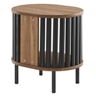 Modway Fortitude Side Table - Walnut Black-6