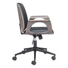 Zuo Ali Office Chair - Black-Dimensions: 26.8" L x 26.8" W x 35.0" H