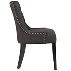 Modway Regent Tufted Fabric Dining Chair - Brown-Dense Foam Padding