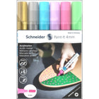 Schneider Paint-It 320 Paint Marker - Gold/Silver - 6 Pack-Comes in vivid Gold ink color(s) to allow optimal creativity