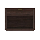 Manhattan Comfort Evelyn 32" Modern 1-Drawer Nightstand - Brown-Modern Nightstand for Bedroom and Living Room Use