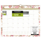 AT-A-GLANCE 2027 Wall Calendar - 12" H x 15" W - Badge Floral - Bilingual-12 months: January 2027 - December 2027