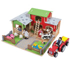 Bigjigs Toys Wooden Farm Animals 10-Piece Set-Encourages creative and imaginative play