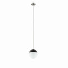 Modway Stellar 1-Light Pendant Light - Opal/Polished Nickel-Modern 1-Light Pendant