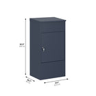 Ceha Canada Large Parcel Drop Box - 21" W x 16" D x 41" H - Dark Grey-USER-FRIENDLY DESIGN: The parcel opening is designed with user convenience in mind, incorporating a large anti-theft baffle for added security
