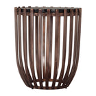 Zuo Kafig Side Table - Bronze-Recycled Sand Cast Glass round shape tabletop