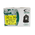 Eco II Oxo-Biodegradable Garbage Bags - 30" x 36" - Strong - Clear Tint - 200 Pack-30" x 36"