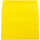 JAM Paper A7 Coloured Invitation Envelopes - 5 1/4 x 7 1/4 - Yellow Recycled - 100 Pack-These envelopes are perfect to use for sending invitations, greeting cards, RSVP's, thank you cards, gifts for birthdays, graduations, holidays and more