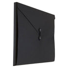 JAM Paper Kraft Button and String Tie Portfolio Large - 9 1/4 x 14 x 3/8 - Black Recycled-Size: Large (9.25" x 14" x 0.375")