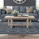Hudson&Canal Breslow 47"W Rectangular Coffee Table - Alder White-Finished in wood-look alder white