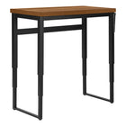 Monarch Specialties 7675 48" Computer Desk - Walnut/Adj.Height/ Black Metal-Thick panel table top construction for a rich, wood look in the office space of your small home, apartment or condo