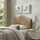 Modway Cosette Performance Velvet Twin Size Headboard - Taupe-Adjustable Height