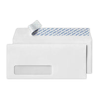 Jam Paper #10 Window Envelopes with Peel & Seel - 4 1/8" H x 9 1/2" W - White - 50 Pack-#10 Window Envelopes (4 1/8 x 9 1/2)