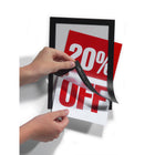 Durable Duraframe Half Letter Frame - 8.5" W x 5.5"  H- Black - 2 Pack-8.5" W x 5.5" H