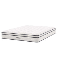 Modway Jenna 10" Innerspring and Foam Queen Mattress-Quilted Pillow-Top Cover