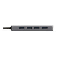 BlueDiamond Slim 4 in 1 USB-C Hub-USB-C Connector: 15cm long USB-C cable connects your devices and delivers fast data transmission through a single port