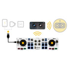 Hercules DJControl Mix Bluetooth Wireless DJ Controller for Smartphones-Controls the DJay app available free of charge and for unlimited use on Android and iOS (no need to pay for the app simply close the pop up window prompting you to upgrade to DJay pro when the app starts up