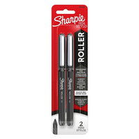 Sharpie Rollerball Needle Tip Pen - 0.5mm - Black - 2 Pack-Roller Ball
