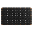 Modway Sparta Weave Wall-Mount Vegan Leather Twin Headboard - Walnut Black-Wall-Mount Design
