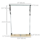 Soozier Pilates Bar Kit - Pilates Equipment with Resistance Bands - Grey-Foldable base plate converts into a slant board with three position adjustment 