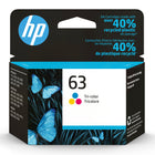 HP 63 Tri-Colour Original Ink Cartridge (F6U61AN)-HP 63 ink cartridges work with: HP Deskjet 1112, 2130, 2132, 3630, 3632, 3633, 3634, 3636, 3637
