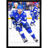 Nikita Kucherov Tampa Bay Lightning - Framed Canvas - 22" x 31"-Premium canvas print with gallery-wrapped edges