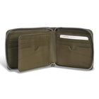 Champs Camo Leather Zip Around Wallet - Green-Double Bill compartment