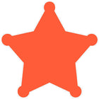 JAM Paper Standard Label Rolls - Sherrif Star - 2 3/4 x 2 3/4 - Neon Red - 125 Labels/Roll-Size: Sherrif Star ( 2 3/4 x 2 3/4 Inches ) | Printer friendly labels are easy to create and customize.