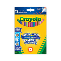 Crayola Thin Tip Washable Markers - 12 Pack-Washable thin tip marker