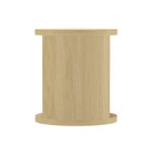 Manhattan Comfort Alure 20" Contemporary End Table - Natural Oak-Available in three finishes: Walnut, Natural Oak, and Charcoal