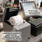 Eddie's Thermal Paper Roll - 3-1/8" x 200' - 50 Pack (BPA Free)-Features an end-of-roll red line indicator