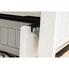 Suncast Adirondack Glider with Console - Dove Grey-Low maintenance, easy to clean.